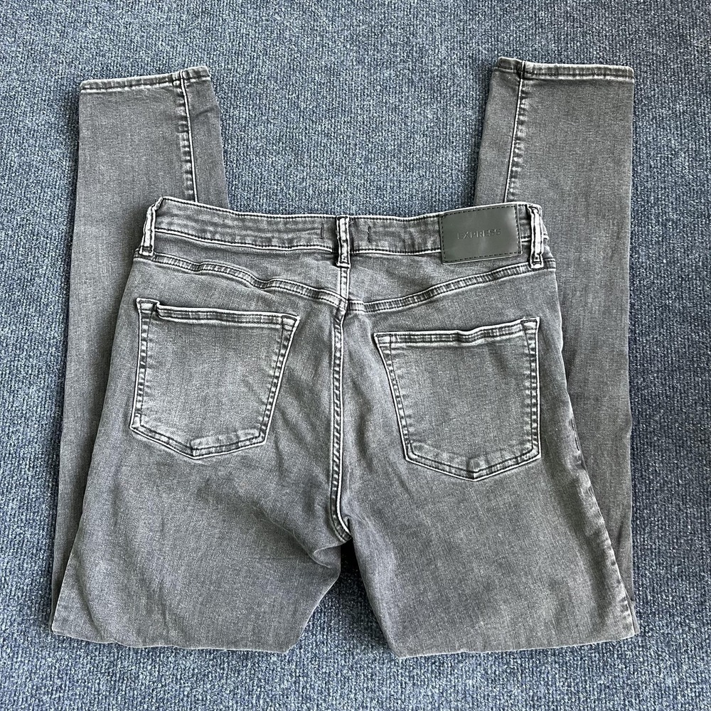 Express Skinny Jeans Mens 31x32 Medium Wash Gray Denim Slim Fit Stretch‎ Casual
